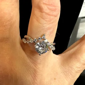 Shiny Round Cubic Zirconia in a V Setting Size 7 thumbnail 6