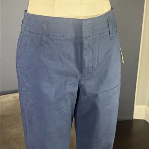 Women’s Navy Blue Straight Leg High Rise Office Casual Pants a new day 4R NEW thumbnail 2