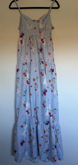 Floral Maxi Dress Blue thumbnail 1