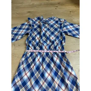 NWOT Gymboree Womens Matching Family Plaid Twill Tiered‎ Dress cotton size L thumbnail 7