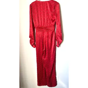 House of Harlow 1960 x Revolve sz. XS Vera Red Polka Dot Jumpsuit thumbnail 4