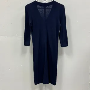 Lilly‎ Pulitzer Tidewater Embroidered Tunic Dress Sm Navy 3/4 Sleeve Mini Jersey thumbnail 2