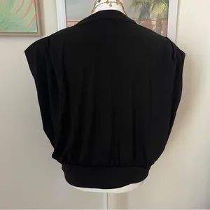 HALARA Yoga Notched Short Sleeve Top Black XL New thumbnail 5