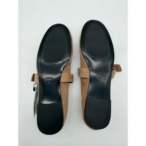 MNG Mango Sand Suede Goat Leather Mary Jane Flat Minimalist Buckle EU38 US7.5 thumbnail 7