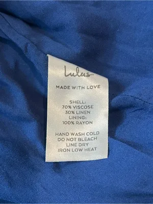 Lulus Days Like This Royal Blue Sleeveless Ruffled Linen Blend Mini Dress Sz XS thumbnail 13