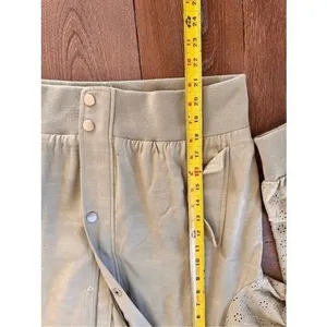 7 For All Mankind Eyelet Sleeve Bomber Jacket Womens Sage‎ Green Medium (T1) thumbnail 10