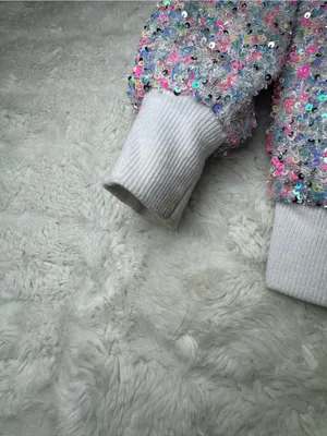Mila & Rose Sequin Bomber Jacket thumbnail 3
