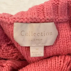 J. Crew Collection — Cable-knit Sweater (Pink) — Medium thumbnail 2