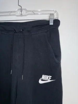 Nike Sportswear Club Fleece Jogger Sweatpants Black Logo Mid-rise thumbnail 3