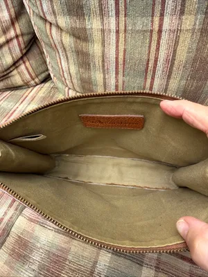 Ralph Lauren Chestnut Brown Pebbled Leather Wristlet Clutch thumbnail 3