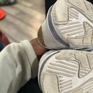Nike Air Max White and Gold with Black Swoosh thumbnail 6