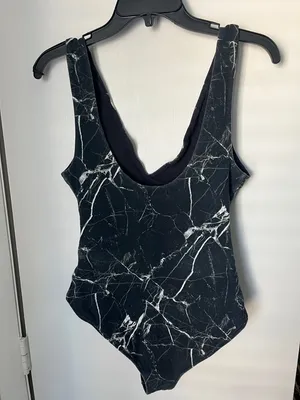Kendall & Kylie Marble Print Bodysuit thumbnail 4