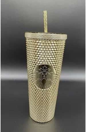 Starbucks limited edition gold spiked cup thumbnail 1