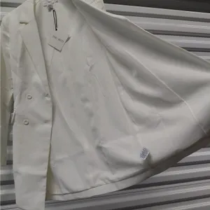 Spring + Mercer Womens Blazer Dress XS White Bridal Chic Cocktail Party Wedding thumbnail 5