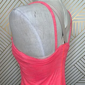 Lululemon Run For Gold Tank Heather Electric Coral‎ thumbnail 4