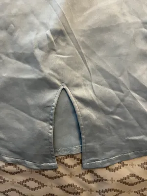Satin Mini Skirt Blue Size 8 thumbnail 2