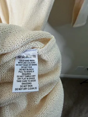 NWT‎ Meshki Camryn Off Shoulder Tie Knit Mini Dress Cream Marle Women’s Size L thumbnail 8