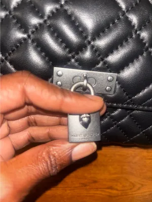 Black KURT GEIGER Brixton Leather Chain Wallet thumbnail 3