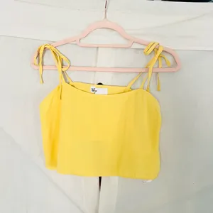 Superdown Melody Tie Cami Tank Top Yellow thumbnail 5