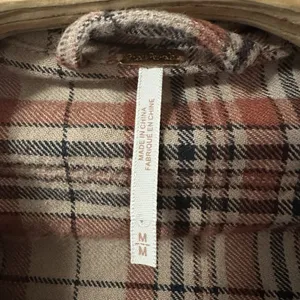 Free‎ People Victorian Plaid Jacket Size Medium Red Brown Oversized thumbnail 4