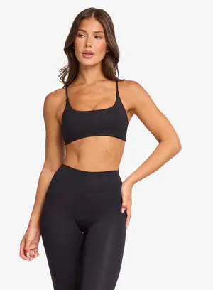 CSB Sports Bra Serenity Lexi Crop Black XXS thumbnail 1