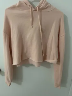 Pink Cropped Hoodie thumbnail 1