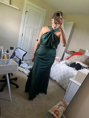 Lulus Women’s halter neck wedding guest dress thumbnail 2