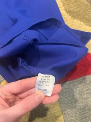 Like-New Super Down Hana One Shoulder Dress Bodycon Royal Blue Revolve Size XS thumbnail 5