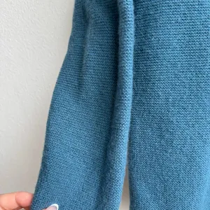 Seasalt Cornwall Fruity Jumper II Teal Blue Merino Wool Knit Sweater US 4 UK 8 thumbnail 4
