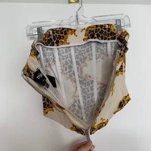 MIAOU X Urban Outfitters Perrie Corset Top Leopard Womens XS thumbnail 7