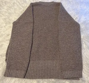 Abercrombie & Fitch Brown Ribbed Knit Crew Neck Sweater M thumbnail 4