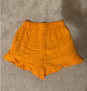 New In Orange Ruffle Shorts thumbnail 2