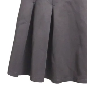 Halara V Neck Sleeveless Side Zipper Pleated Mini Golf Dress Black Small thumbnail 5