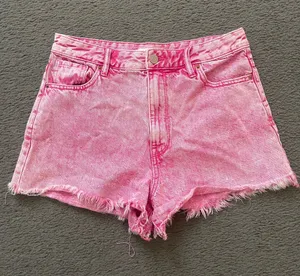 PacSun Pink High-Rise festival Denim Cutoff Shorts thumbnail 1