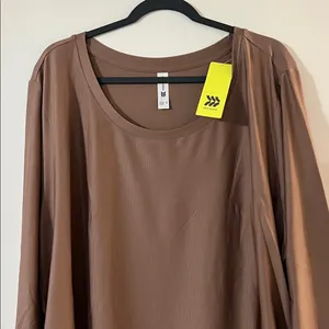 All in Motion Brown Long Sleeve Women's Top thumbnail 4
