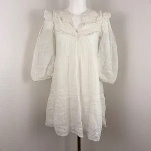 Cleobella Elliot ivory organic cotton mini dress thumbnail 3