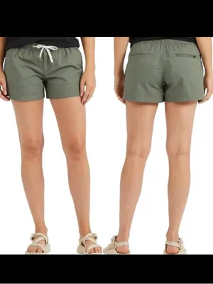 Vuori Ripstop Short Army Green Pockets Drawstring Cotton Hiking Outdoor Climb XL thumbnail 2