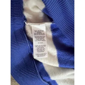 Vineyard Vines Women's Blue Striped Sweat Shorts Size M Elastic Waistban… thumbnail 6