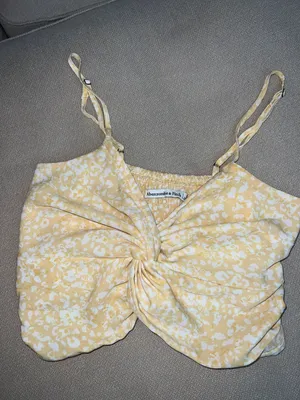 Abercrombie Yellow Crop Top thumbnail 1