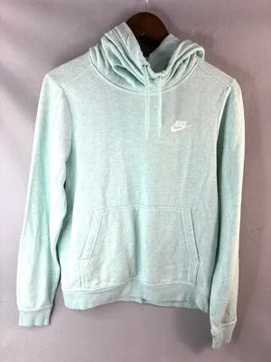 Nike M Women's Mint Green Hoodie Pullover Sweatshirt thumbnail 1