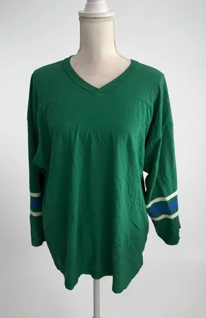 DAYDREAMER Green Blue Raglan Long sleeve Top Size S/M thumbnail 1