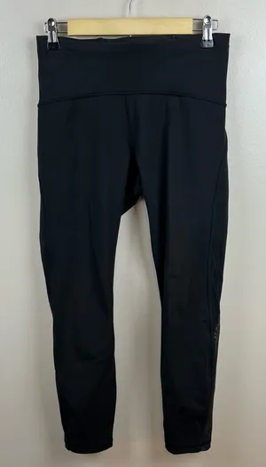 Lululemon Train Times 7/8 Pant Leggings Size 8 25" Black Athletic Workout thumbnail 1