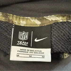 Nike Size M Charcoal Gray NFL NY Giants Salute To Service Cowl Neck Sweatshirt thumbnail 6