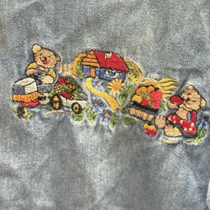 Vintage Way To Go Blue Denim Button Down Women’s S Embroidered Shirt Cottagecore thumbnail 3