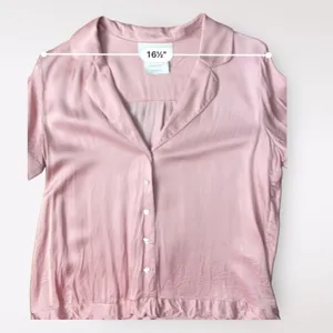 BHLDN Mauve‎ Pink Satin Juniper Pajama Top Size S thumbnail 4