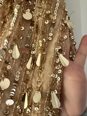 Sherri Hill gold strapless dress 56756 thumbnail 3