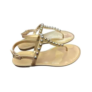 Stuart Weitzman Sandals Womens Pearl Jelly Thong Flats Size 7 thumbnail 3