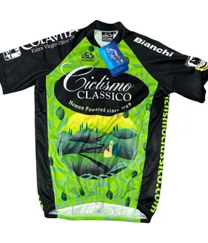 Pactimo NWT Women’s Sz XS Green Black Ciclismo Classico Short Sleeve Cycling Tee thumbnail 1