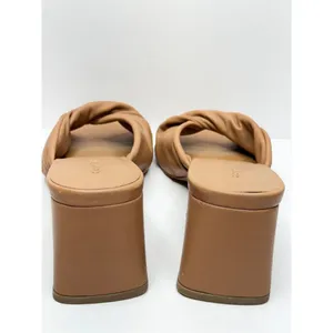 Open Edit Sandals Womens Size 9.5 Brown Edcora Slip On‎ Block Heel Shoes thumbnail 5