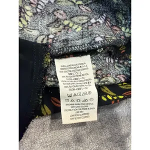 Free People Romper Womens Black Floral Leaf Print Open Back Flutter Sleeve 12 thumbnail 9